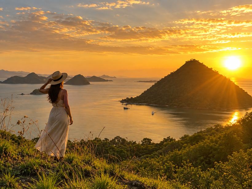 Privatboot: Wanderung & Schnorcheln am Strawberry Rock + Sonnenuntergang bei Kalong