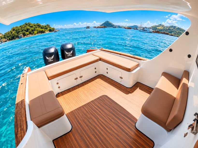 Komodo Day Trip on AR Luxury Speedboat with Drone, GoPro & Camera